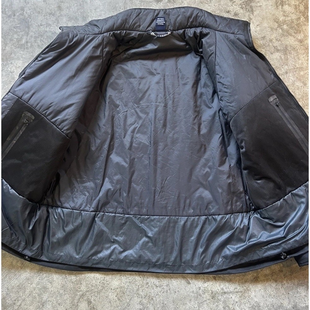 Vintage Arc'teryx AR Leaf Insulated Jacket Recco Rescue Wind Stopper Black - Picture 12 of 16